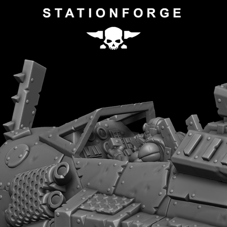 Orks Orkaz Plane | Station Forge 16k Resin Miniatures | 28mm 32mm Tabletop Wargaming | Unpainted image 10