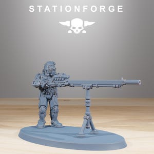 Scavenger Security Patrol | Station Forge 16k Resin Miniatures | 28mm 32mm Tabletop Wargaming | Unpainted image 4