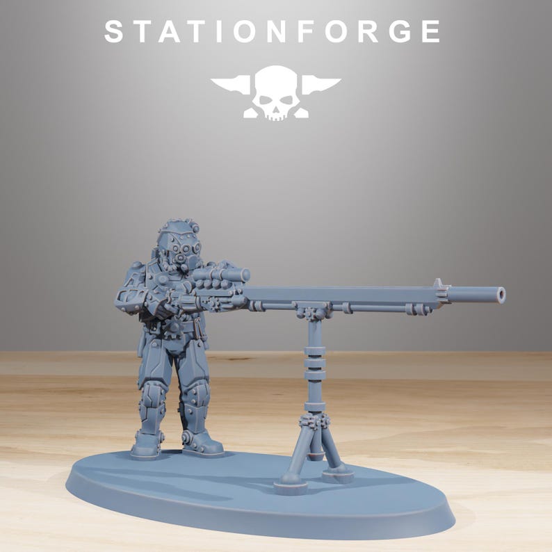 Scavenger Security Patrol | Station Forge 16k Resin Miniatures | 28mm 32mm Tabletop Wargaming | Unpainted image 4