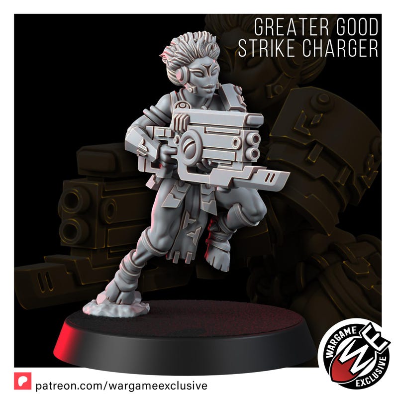 Koalitions-Angriffs-Charger | 16k Resin-Miniaturen | 28 mm/32 mm Tabletop-Wargaming | Unbemalt Bild 5