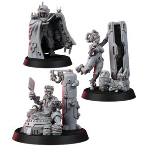 Coalition The Necrocity Black Traders | 16k Resin Miniatures | 28mm 32mm Tabletop Wargaming | Unpainted image 7