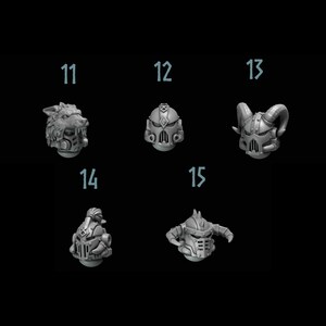 Sabuesos primigenios - Cabezas n.º 3 - Resina de 16k - GreyTide Studio - Lobos / Guerreros espaciales / Piezas / Juegos de mesa / Juegos de guerra / Grimdark imagen 2