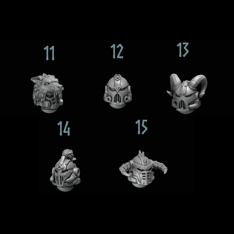 Sabuesos primigenios - Cabezas n.º 3 - Resina de 16k - GreyTide Studio - Lobos / Guerreros espaciales / Piezas / Juegos de mesa / Juegos de guerra / Grimdark imagen 2