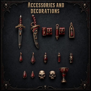 Piezas de conversión de Crimson Lords / Kit de resina para juegos de guerra Grimdark de 28 mm y 32 mm imagen 1