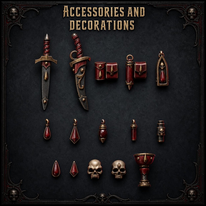 Piezas de conversión de Crimson Lords / Kit de resina para juegos de guerra Grimdark de 28 mm y 32 mm imagen 1