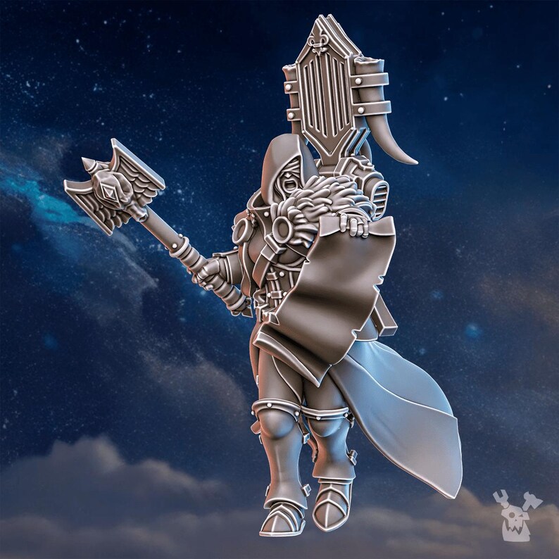Stormpride Pride Caller | 16k Resin Miniatures | 28mm 32mm Tabletop Wargaming | Unpainted 画像 6