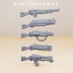 Grimguard Infanteriebouwer | Station Forge 16k Resin Miniatures | 28 mm 32 mm Tafelblad Wargaming | Ongeverfd afbeelding 9