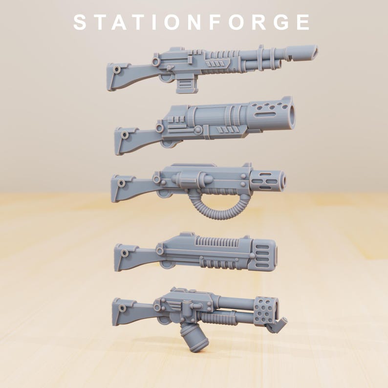 Grimguard Infanteriebouwer | Station Forge 16k Resin Miniatures | 28 mm 32 mm Tafelblad Wargaming | Ongeverfd afbeelding 9
