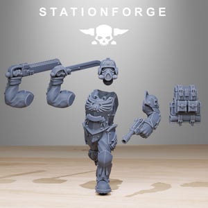 Grimguard Elites | Station Forge 16k Resin Miniatures | 28mm 32mm Tabletop Wargaming | Unpainted image 10