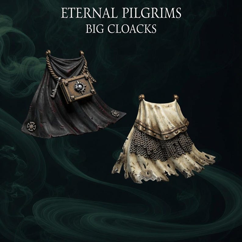 Eternal Pilgrims - Termi pack - Big cloaks - 16k Resin - GreyTide Studio - Holy Warriors / Bitz / Tabletop / Wargaming / Grimdark image 1