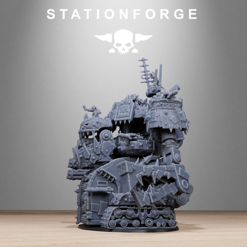 Orks Orkaz Gognauts | Station Forge 16k Resin Miniatures | 28mm 32mm Tabletop Wargaming | Unpainted image 5