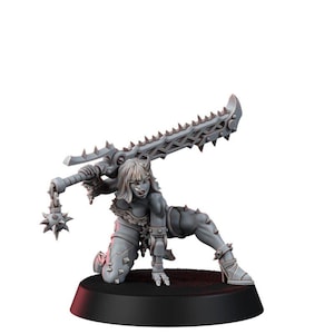Sisters of Heresy Repentium Squad T2 | 16k Resin Miniatures | 28 mm 32 mm Tabletop Wargaming | Unbemalt Bild 3