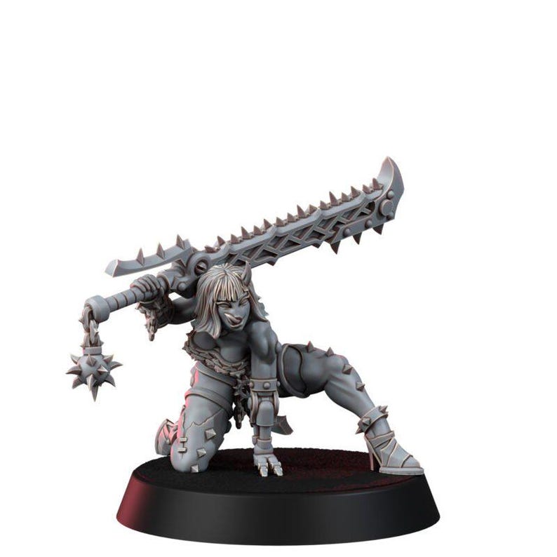 Sisters of Heresy Repentium Squad T2 | 16k Resin Miniatures | 28 mm 32 mm Tabletop Wargaming | Unbemalt Bild 3