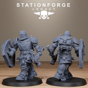 Legacy Solaris Smitebreakers | Station Forge 16k Resin Miniatures | 28mm 32mm Tabletop Wargaming | Unpainted image 10