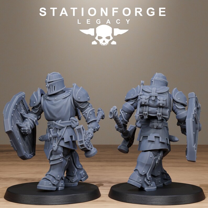 Legacy Solaris Smitebreakers | Station Forge 16k Resin Miniatures | 28mm 32mm Tabletop Wargaming | Unpainted image 10