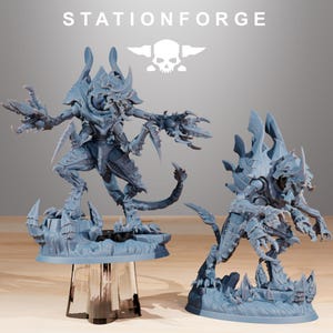 Xenarid Devourers | Station Forge 16k Resin Miniatures | 28mm 32mm Tabletop Wargaming | Unpainted ALL set