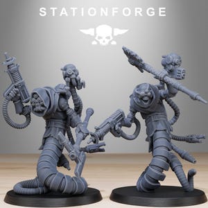 Serpientes Carroñeras / Miniaturas de Resina Station Forge 16k / 28 mm 32 mm Juegos de Guerra de Mesa / Sin Pintar imagen 9