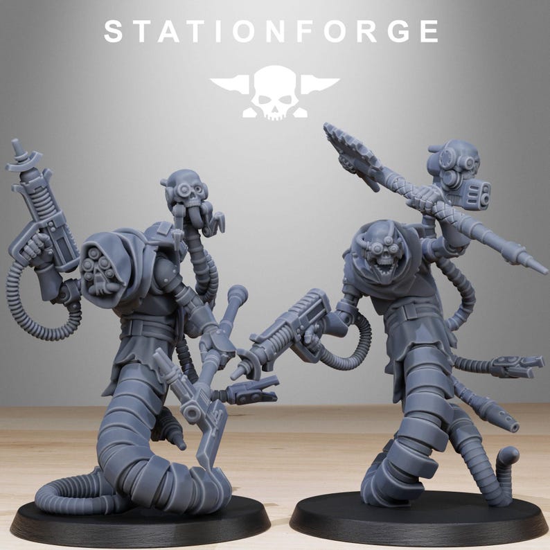 Serpientes Carroñeras / Miniaturas de Resina Station Forge 16k / 28 mm 32 mm Juegos de Guerra de Mesa / Sin Pintar imagen 9