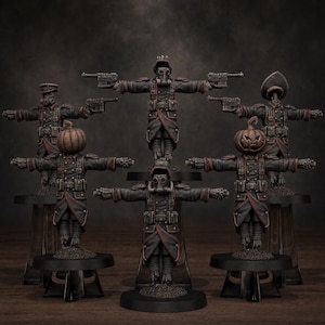 GrimGuard Vogelscheuche | Station Forge 16k Resin-Miniaturen | 28 mm/32 mm Tabletop-Wargaming | Unbemalt Bild 1