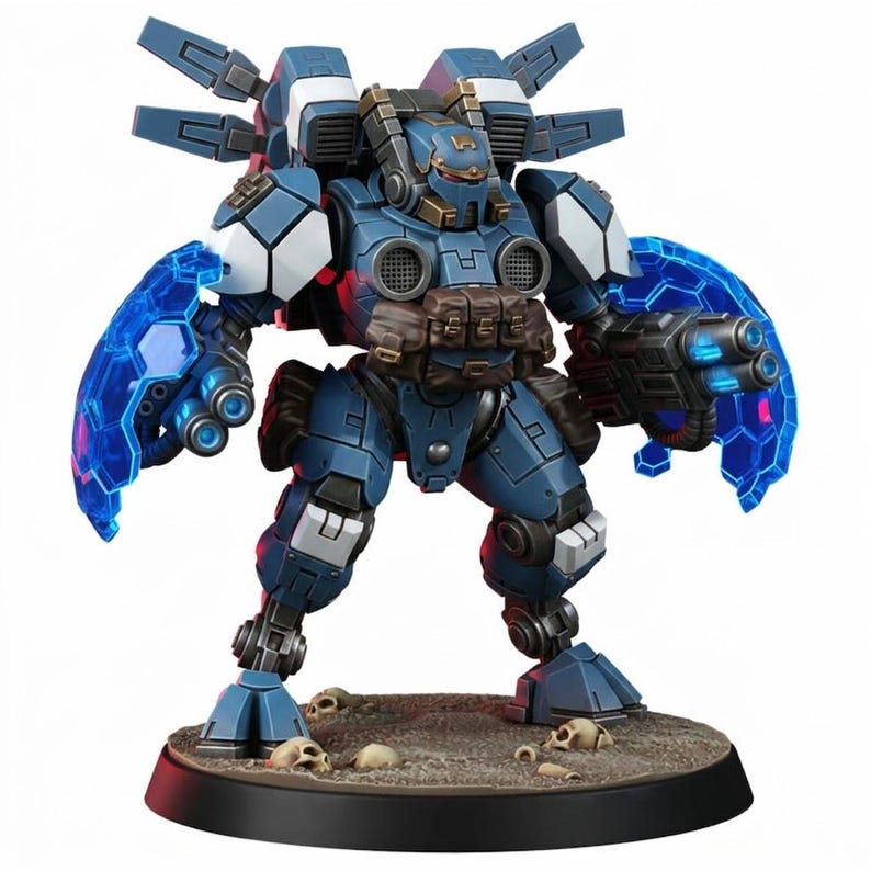 Horizon Battlesuit | 16k Resin Miniatures | 28mm 32mm Tabletop Wargaming | Unpainted image 8