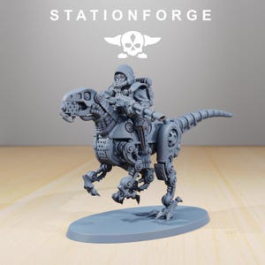 Scavenger Riders | Station Forge 16k Resin Miniatures | 28mm 32mm Tabletop Wargaming | Unpainted image 6