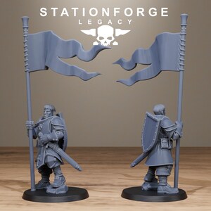 Legacy Thorncrest-Kriegerschar | Station Forge 16k Resinminiaturen | 28 mm/32 mm Tabletop-Wargaming | Unbemalt Bild 4