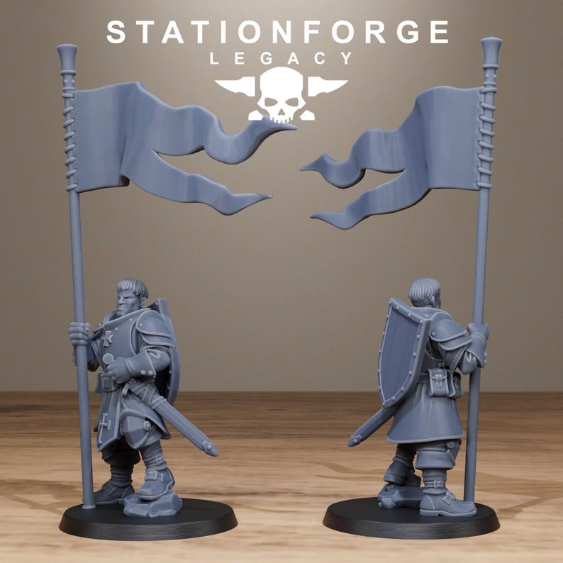 Legacy Thorncrest-Kriegerschar | Station Forge 16k Resinminiaturen | 28 mm/32 mm Tabletop-Wargaming | Unbemalt Bild 4