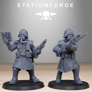 Militants | Station Forge 16k Resin Miniatures | 28mm 32mm Tabletop Wargaming | Unpainted image 4