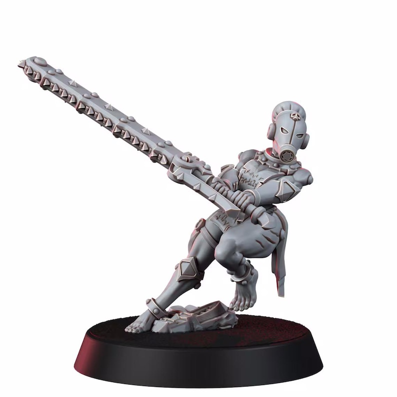 Sisters In Heresy Repentium Squad | 16k Resin Miniatures | 28mm 32mm Tabletop Wargaming | Unpainted image 7