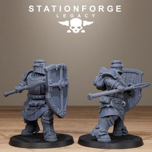Legacy Solaris Lightwatch | Station Forge 16k Resin Miniatures | 28mm 32mm Tabletop Wargaming | Unpainted image 3