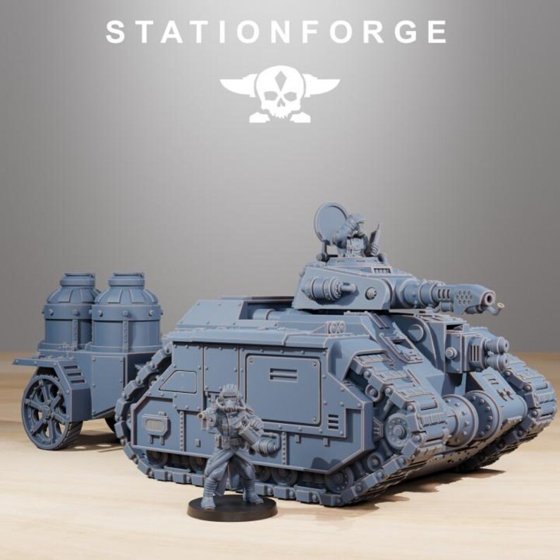 Grimguard Flame Tan | Station Forge 16k Figurines en résine | 28 mm 32 mm Jeux de figurines | Non peintes image 2