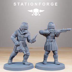 Grimguard Vexillatio | Station Forge 16k Resin Miniatures | 28mm 32mm Tabletop Wargaming | Unpainted image 6