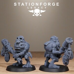 Legacy Bobkin Gobs | Station Forge 16k Resin Miniatures | 28mm 32mm Tabletop Wargaming | Unpainted image 4