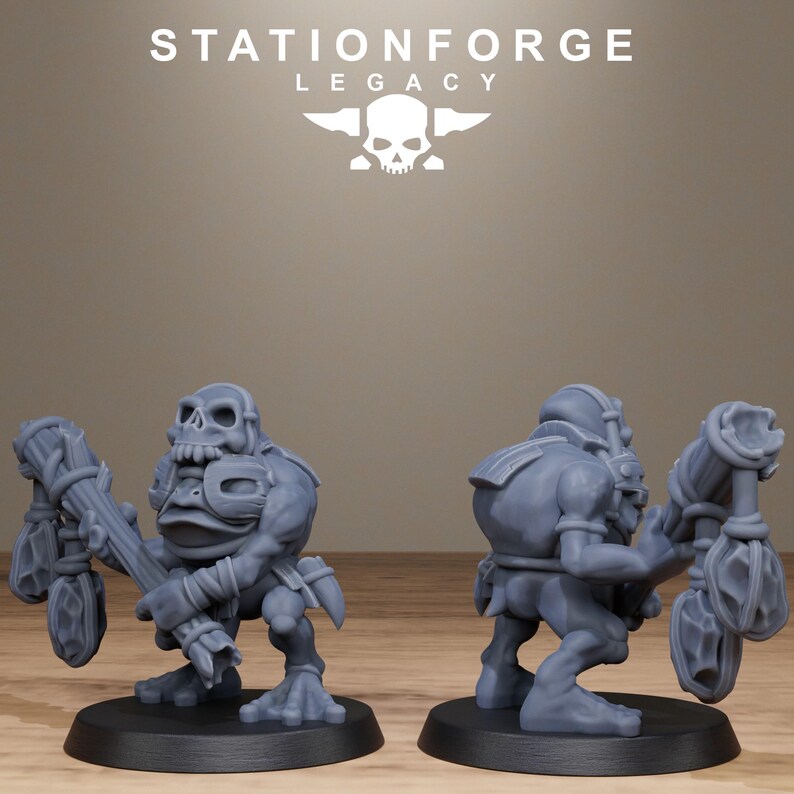 Legacy Bobkin Gobs | Station Forge 16k Resin Miniatures | 28mm 32mm Tabletop Wargaming | Unpainted image 4