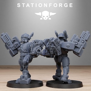 Miniaturas de resina Tarion con blindaje pesado / Station Forge 16k / 28 mm 32 mm para juegos de mesa / sin pintar imagen 8