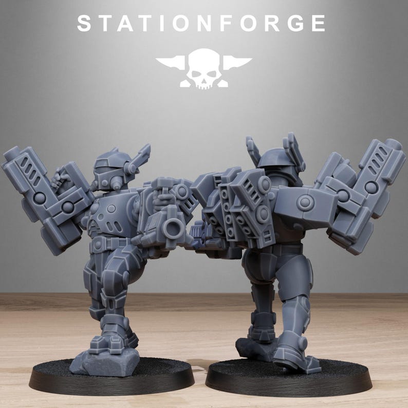 Miniaturas de resina Tarion con blindaje pesado / Station Forge 16k / 28 mm 32 mm para juegos de mesa / sin pintar imagen 8