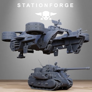 Freeguard Skycrane | Station Forge 16k Resin Miniatures | 28mm 32mm Tabletop Wargaming | Unpainted image 3