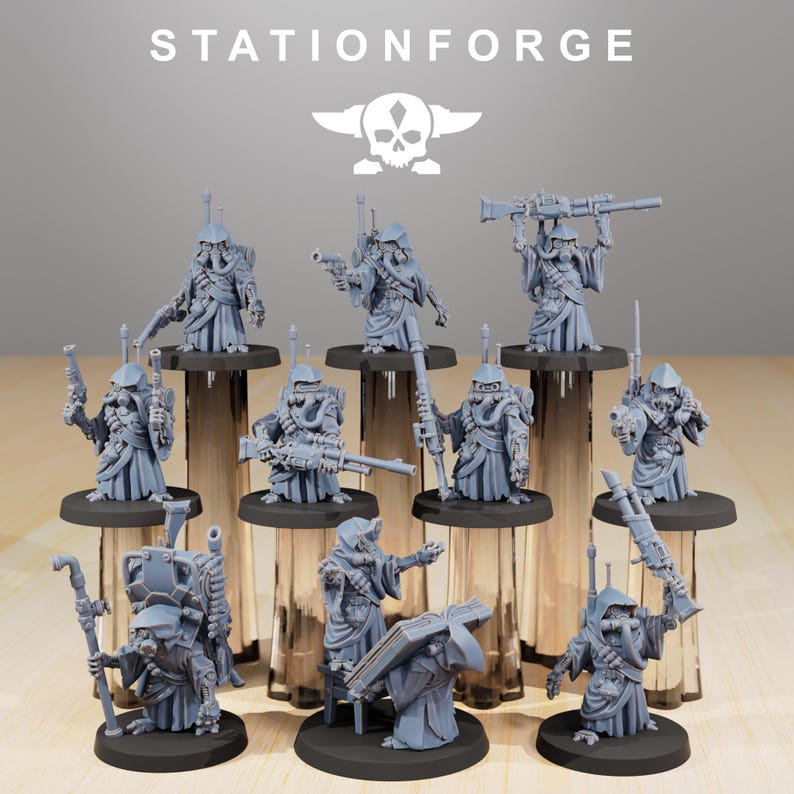 Chatarreros / Miniaturas de resina Station Forge 16k / 28 mm 32 mm Juegos de guerra de mesa / Sin pintar imagen 2