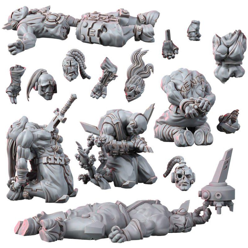 Coalition Casualties | 16k Resin Miniatures | 28mm 32mm Tabletop Wargaming | Unpainted image 2