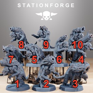 Xenariden-Mörser | Station Forge 16k Resin-Miniaturen | 28 mm/32 mm Tabletop-Wargaming | Unbemalt Bild 9