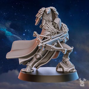 Blackhide Tribe Archer | 16k Resin Miniatures | 28mm 32mm Tabletop Wargaming | Unpainted image 4