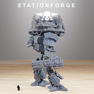 Scavengers Trident | Station Forge 16k Resin Miniatures | 28 mm 32 mm Tabletop Wargaming | Ongeverfd afbeelding 6