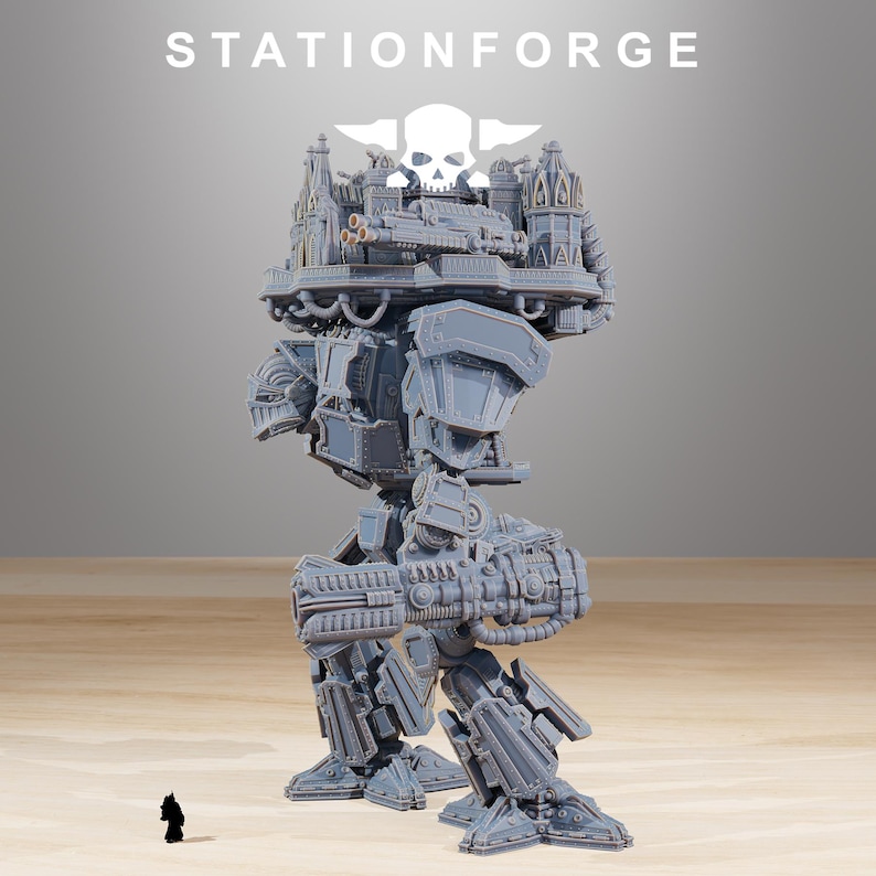 Scavengers Trident | Station Forge 16k Resin Miniatures | 28 mm 32 mm Tabletop Wargaming | Ongeverfd afbeelding 6