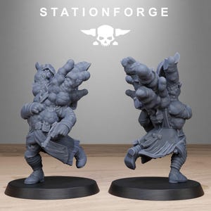 Marcadores de objetivo Grimguard / Miniaturas de resina Station Forge 16k / 28 mm 32 mm Juegos de guerra de mesa / Sin pintar imagen 5