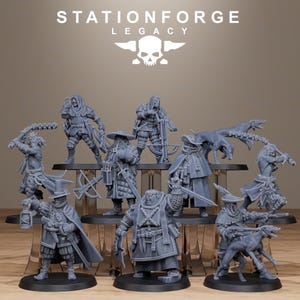 Legacy Thorncrest Witch Hunters | Station Forge 16k Resin Miniatures | 28mm 32mm Tabletop Wargaming | Unpainted 画像 2