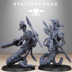 Serpientes Carroñeras / Miniaturas de Resina Station Forge 16k / 28 mm 32 mm Juegos de Guerra de Mesa / Sin Pintar imagen 7