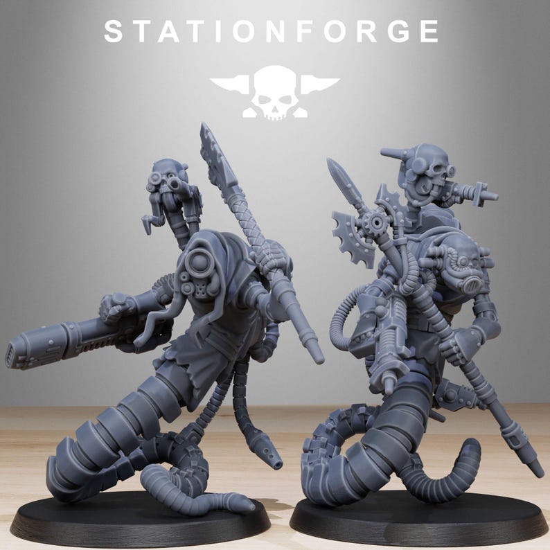 Serpientes Carroñeras / Miniaturas de Resina Station Forge 16k / 28 mm 32 mm Juegos de Guerra de Mesa / Sin Pintar imagen 7