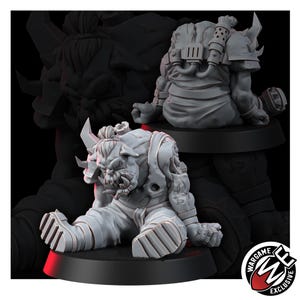 Ork Corpses Battlefield Set | 16k Resin Miniatures | 28 mm 32 mm Tabletop Wargaming | Ongeverfd afbeelding 7
