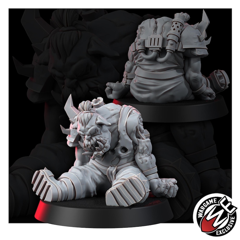 Ork Corpses Battlefield Set | 16k Resin Miniatures | 28 mm 32 mm Tabletop Wargaming | Ongeverfd afbeelding 7