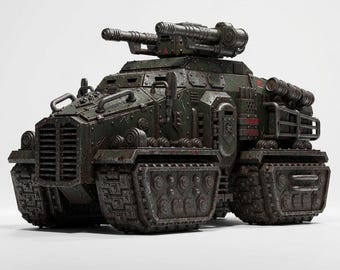 Heavy Armored Assault Vehicle | 16k Resin Miniatures | 28mm 32mm Tabletop Wargaming | Unpainted
